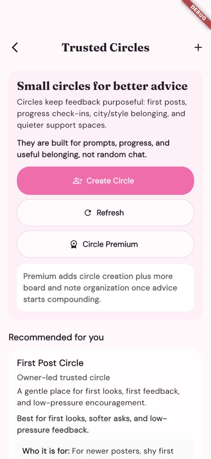 Lilt trusted circles screen