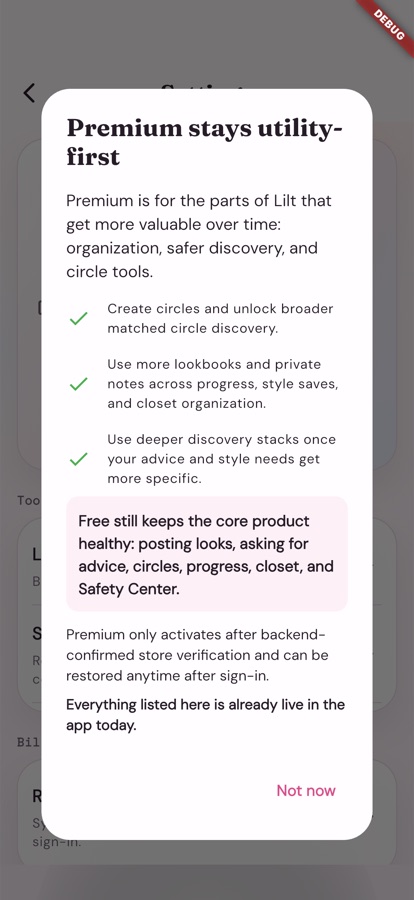 Lilt premium paywall
